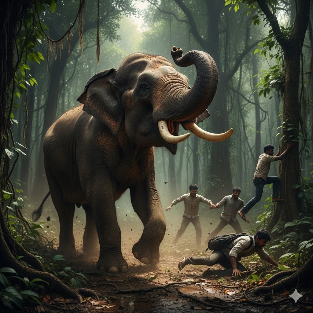 Worker seriously injured in wild elephant attack